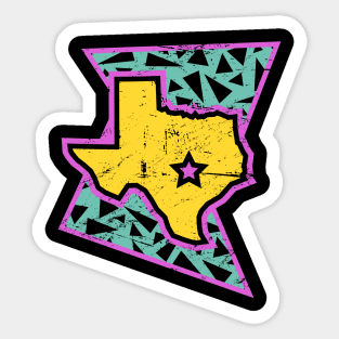 Rad 90s Austin Texas Sticker